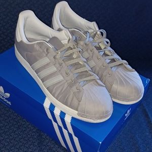 Men's Adidas grey shell top nylon sneakers